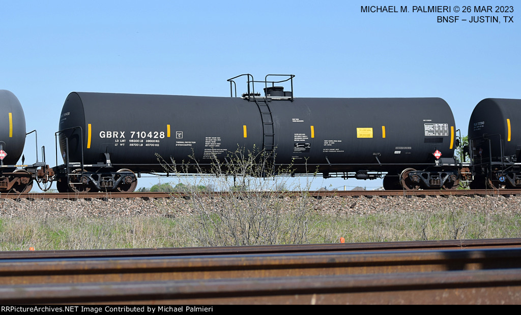 GBRX Tank Car 710428